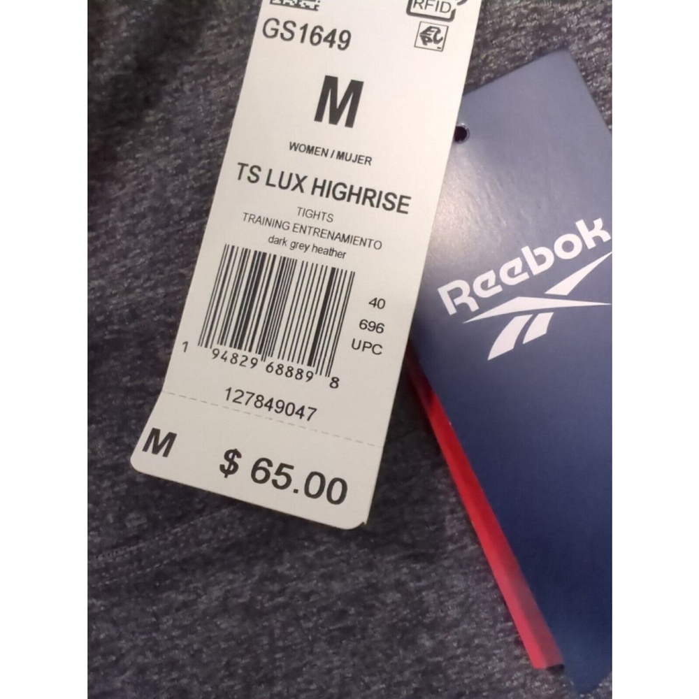 Reebok S Leggings Gray Compression Training Joggers Small Women's Yoga Pants - Picture 4 of 7